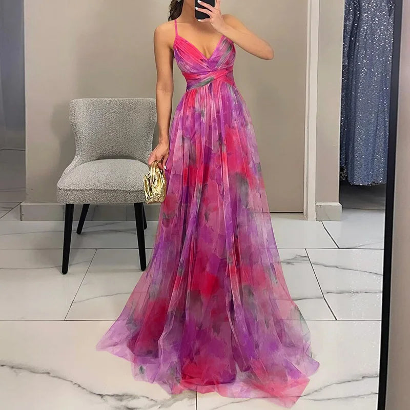Giselle | Lummav Maxi-kleit lilleprindiga