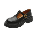 Naiste elegantne nahast Mary Janes