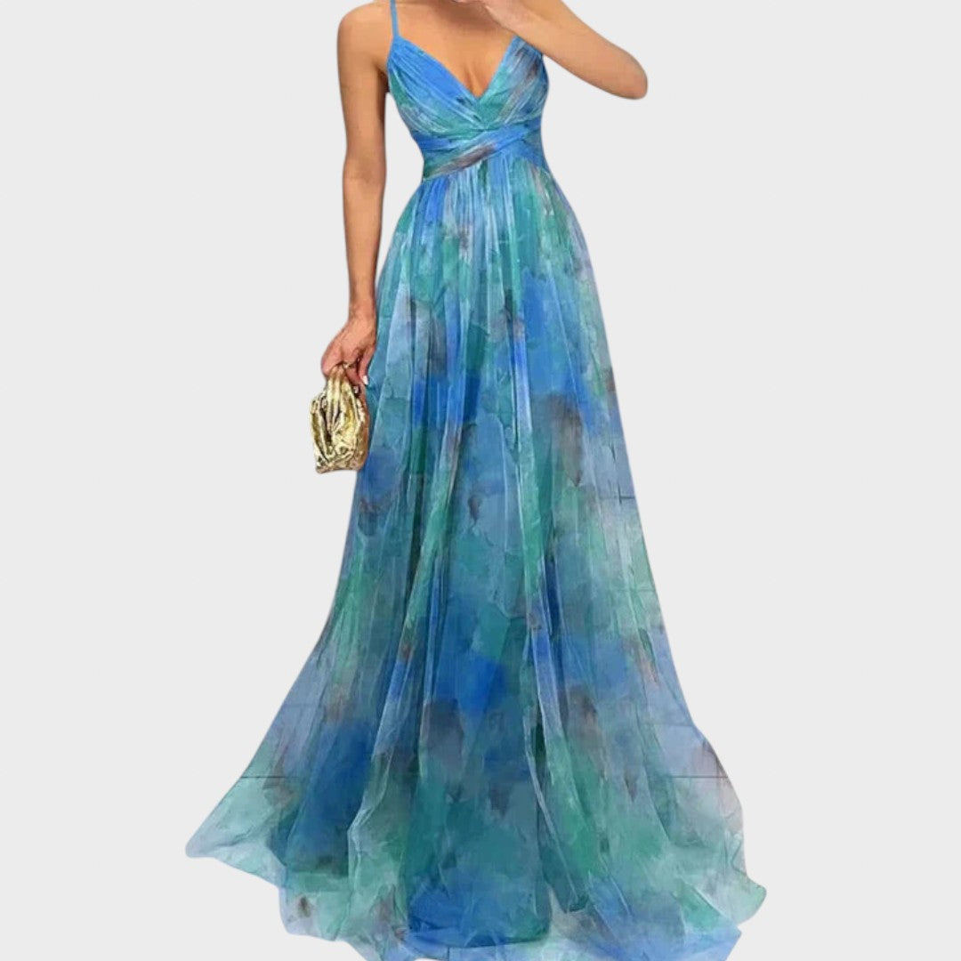Mia - Lilleline Maxi Kleit Elegantsi Loomiseks