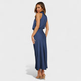 Alda - Elegantes Satin Kleid