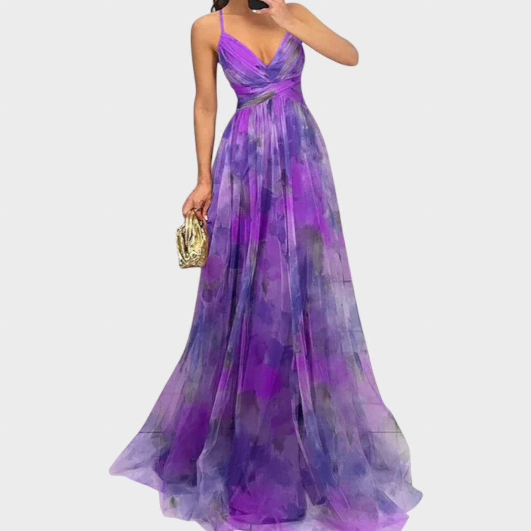 Mia - Lilleline Maxi Kleit Elegantsi Loomiseks