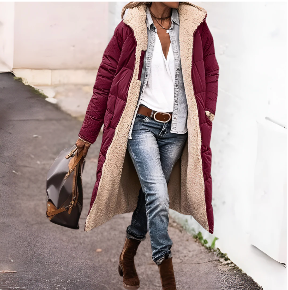 Tânia - Doppelseitiger Mantel