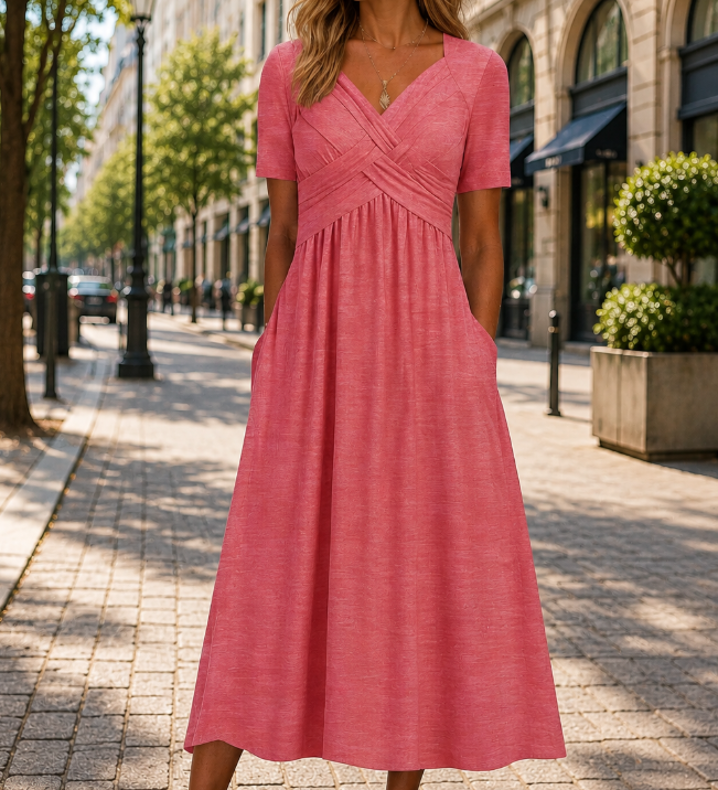 Helena | Elegantne A-line midi kleit