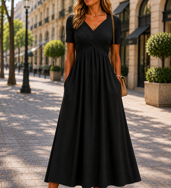 Helena | Elegantne A-line midi kleit