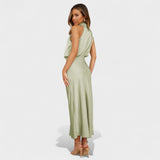 Alda - Elegantes Satin Kleid