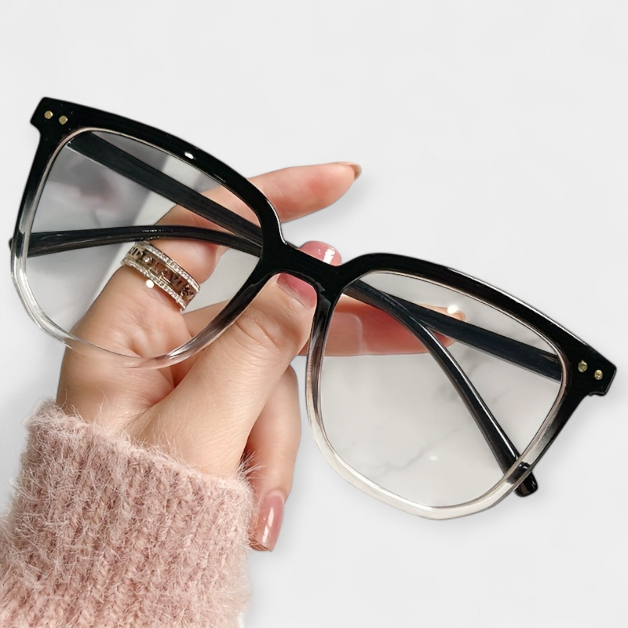 Sinise valguse kaitsega ruudukujulised prillid