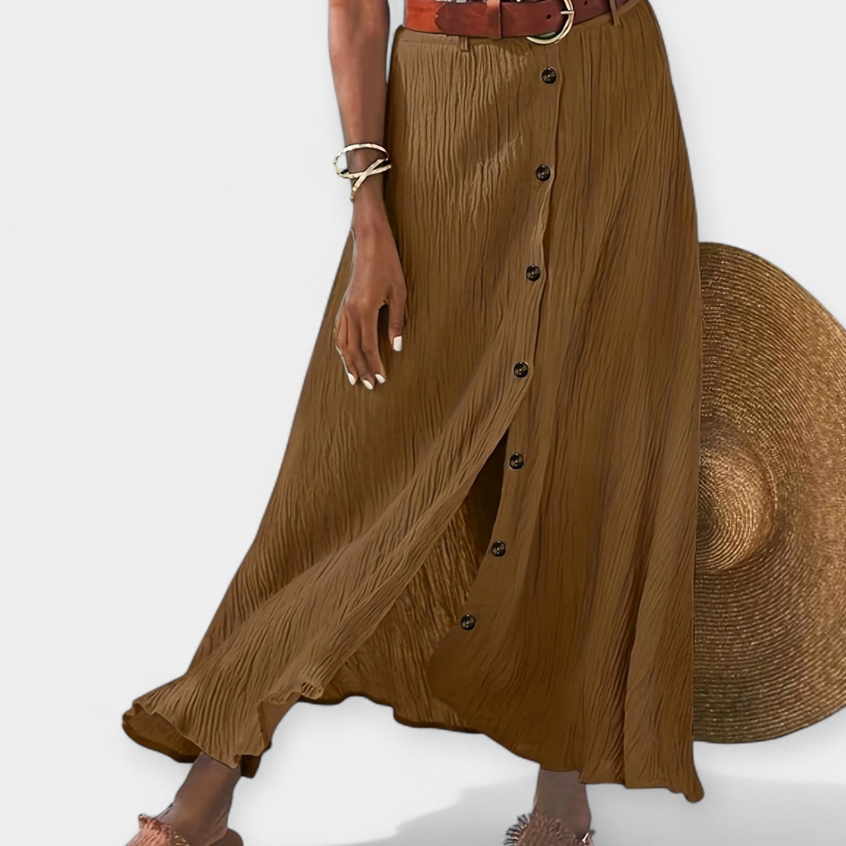 Pikk seelik poolläbipaistev avaga — Elegantsus ja stiil