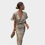 Clarandra™  Elegantne midi kleit