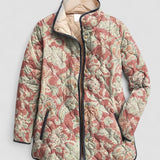 Monica – Naiste paks jakk lillemustriga