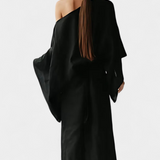 Filipa - Villane ja puuvillane kimono kleit koos vööga