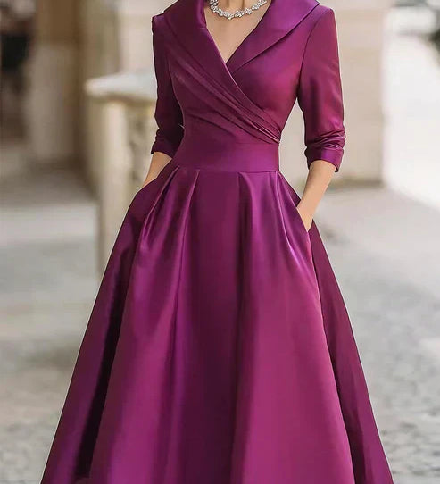 ALICIA | Elegantne midi kleit