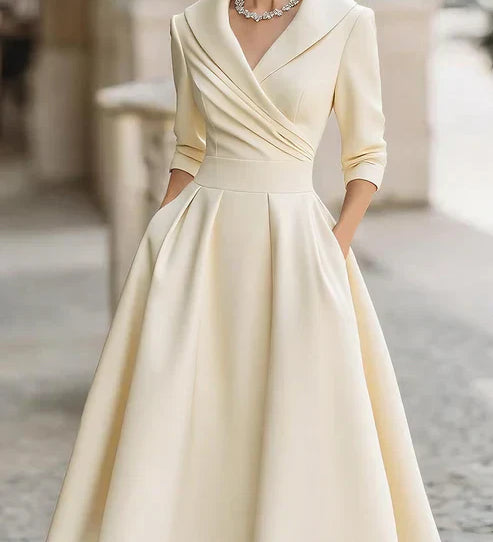 ALICIA | Elegantne midi kleit