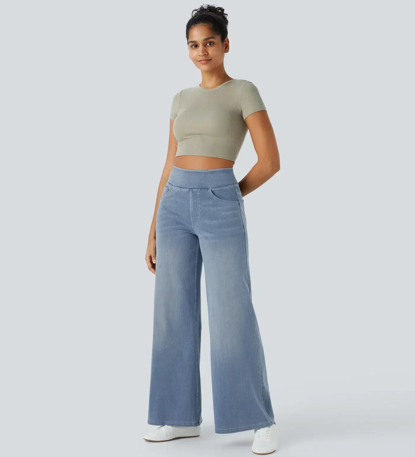 Evie™ | Bequeme, hoch taillierte, dehnbare Hose