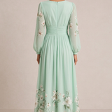 VENIRA | Midi Lilled Kleidid Roheline