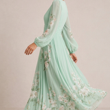 VENIRA | Midi Lilled Kleidid Roheline