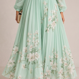 VENIRA | Midi Lilled Kleidid Roheline