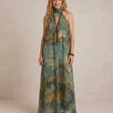 FLORA | Maxi Kleid Chiffon Lilled Boho