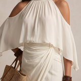 VALENTINA | Midi Kleid Halter Ebaregulaarne