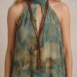 FLORA | Maxi Kleid Chiffon Lilled Boho