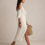 VALENTINA | Midi Kleid Halter Ebaregulaarne