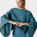 Filipa - Villane ja puuvillane kimono kleit koos vööga