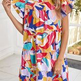 Romy | Boho-suvi kleit laperduvartega