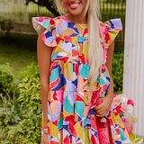 Romy | Boho-suvi kleit laperduvartega