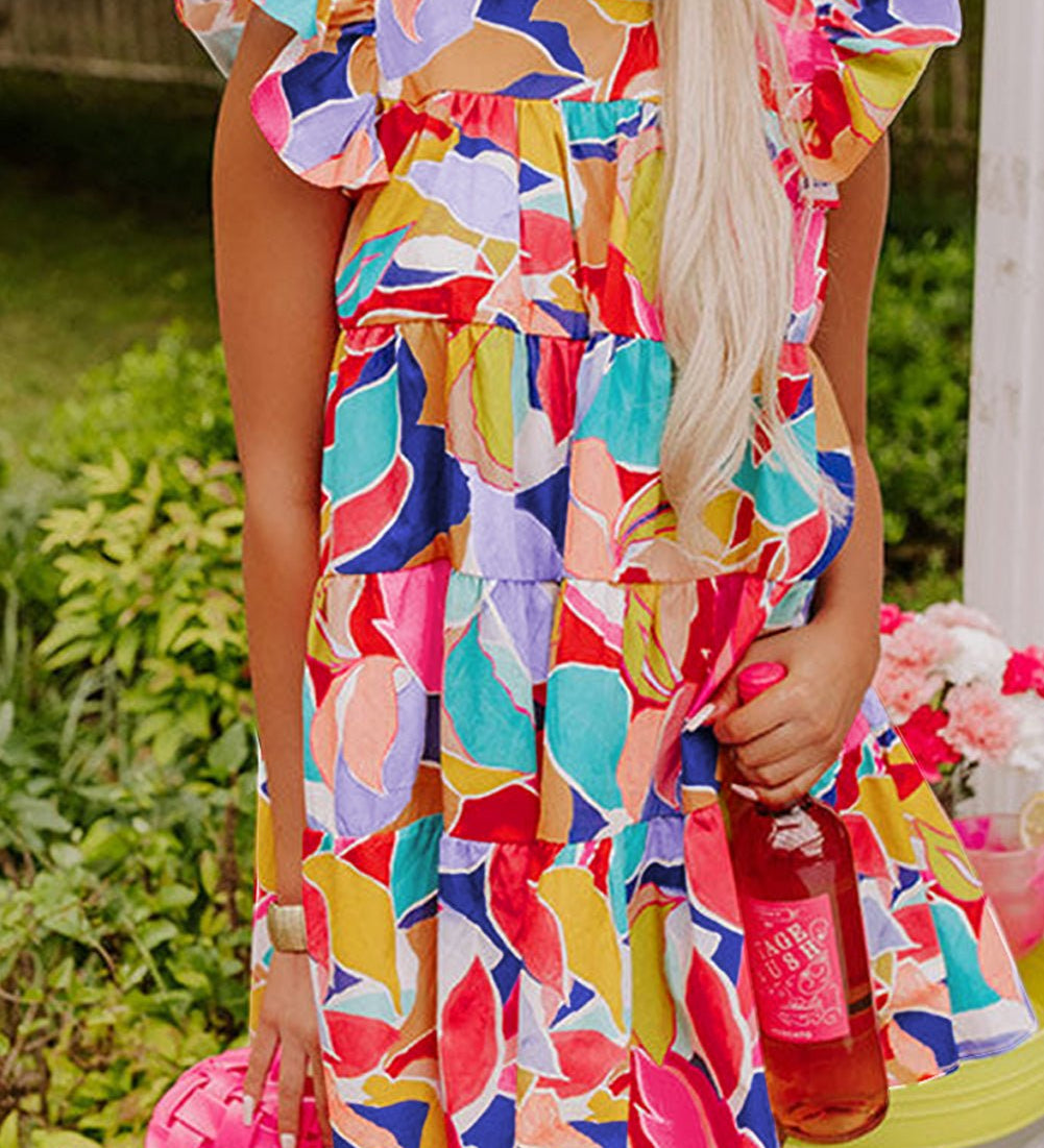 Romy | Boho-suvi kleit laperduvartega
