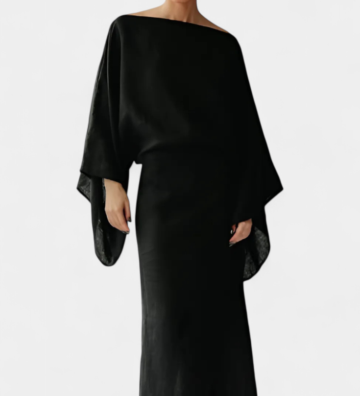 Filipa - Villane ja puuvillane kimono kleit koos vööga