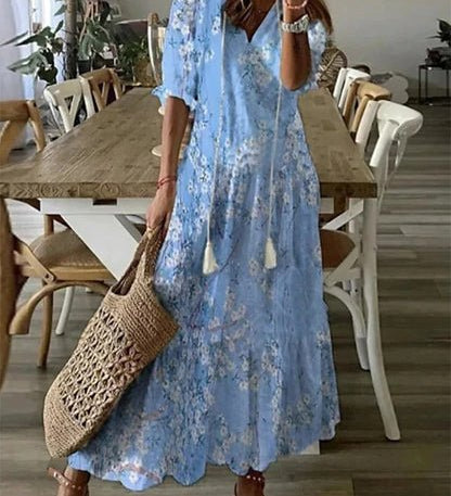 Luna | Mühelos Boho-Stiilis Midi Kleid
